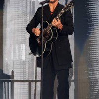 Musician Ricardo Arjona performs during the Blanco y Negro tour at FTX Arena on June 4, 2022 in Miami, Florida.