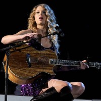 Musician Taylor Swift performs onstage during Brooks & Dunn's The Last Rodeo Show at MGM Grand Garden Arena on April 19, 2010 in Las Vegas, Nevada.
