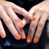 Nail detail is seen backstage during the Studio 189 show during New York Fashion Week at Metropolitan Pavilion on September 11, 2017 in New York City.
