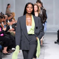 Naomi Campbell walks the runway during the Coperni Womenswear Spring/Summer 2024 show as part of Paris Fashion Week on September 29, 2023 in Paris,...