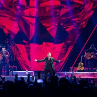 Neil Diamond performs during his North American Tour at the Pepsi Center May 31 in Denver, Colorado.