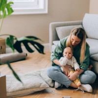 nesting with love: mom and baby move in - home decoration stock pictures, royalty-free photos & images