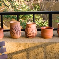 new beginnings concept, self growth concept, terracotta pots gardening preparation - garden decoration stock pictures, royalty-free photos & images