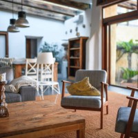 nice living room in house in spain - home decoration stock pictures, royalty-free photos & images