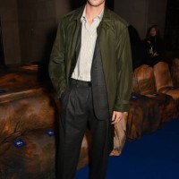 Nicholas Hoult attends the Burberry Winter 2025 show during London Fashion Week on February 24, 2025 in London, England.