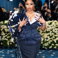 Nicki Minaj attends the 2025 Met Gala Celebrating 