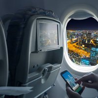 night cityscape from an airplane - travel stock pictures, royalty-free photos & images