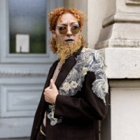 non binary person posing in drag attire - fashion stock pictures, royalty-free photos & images