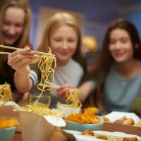 noodle night in - junk food stock pictures, royalty-free photos & images