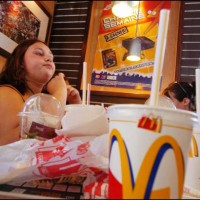 Obese teenagers get a second chance in Sanary Sur Mer, France in May, 2004 Before leaving the center, Jennifer and Karen learn to eat balanced meals...