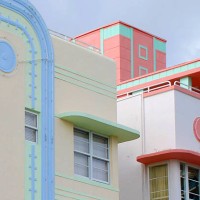 ocean drive’s art deco - fashion stock pictures, royalty-free photos & images