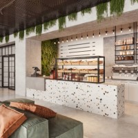 office cafeteria interior - home decoration stock pictures, royalty-free photos & images