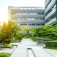office park à kyoto, japon - garden decoration photos et images de collection