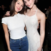Olivia Rodrigo and Gracie Abrams attend the FIREAID Benefit Concert for California Fire Relief at Intuit Dome on January 30, 2025 in Inglewood,...