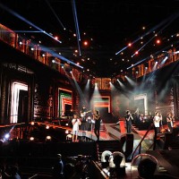 One Direction performs onstage during the 