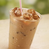 one glass of iced coffee - junk food stock pictures, royalty-free photos & images