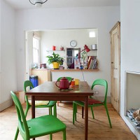 open plan kitchen diner with table and chairs - home decoration stock pictures, royalty-free photos & images