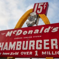 original mcdonald's restaurant - junk food stock pictures, royalty-free photos & images