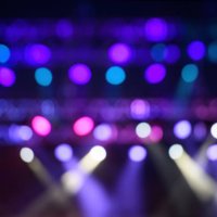 out of focus concert spot lights as background - concert stock pictures, royalty-free photos & images