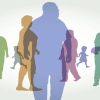 overweight people - junk food stock illustrations