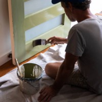 painting our front door - home decoration stock pictures, royalty-free photos & images