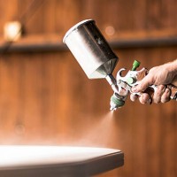 painting table on white color - home decoration stock pictures, royalty-free photos & images