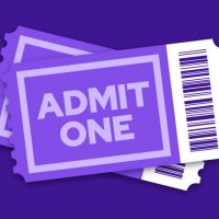 pair of tickets to a movie show or other entertainment event - concert stock illustrations