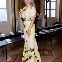 Pamela Anderson at Victoria Beckham Ready To Wear Spring 2024 on September 29, 2023 in Paris, France.