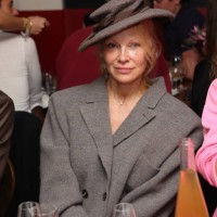 Pamela Anderson attends the Andreas Kronthaler for Vivienne Westwood Paris Fashion Week Dinner at Restaurant Au Passage on September 30, 2023 in...