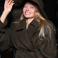 Pamela Anderson attends the Vivienne Westwood Womenswear Spring/Summer 2024 show as part of Paris Fashion Week on September 30, 2023 in Paris, France.
