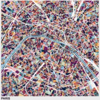 paris art map background - fashion stock illustrations