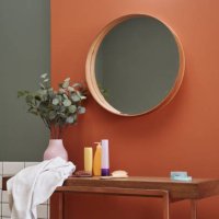 part of interior with mirror and makeup table - home decoration stock pictures, royalty-free photos & images