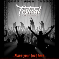 party placard - concert stock illustrations