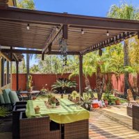 patio and backyard - garden decoration stock pictures, royalty-free photos & images