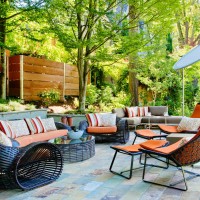patio living room - home decoration stock pictures, royalty-free photos & images