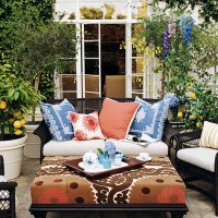 patio with potted lemon trees - home decoration stock pictures, royalty-free photos & images
