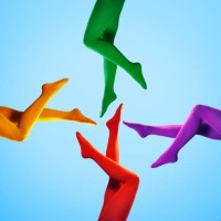 pattern of 4 legs with different colours - fashion photos et images de collection