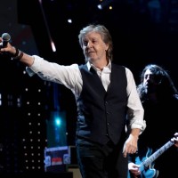 Paul McCartney performs onstage during the 36th Annual Rock & Roll Hall Of Fame Induction Ceremony at Rocket Mortgage Fieldhouse on October 30, 2021...