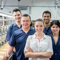 people working at an embroidery factory - fashion stock pictures, royalty-free photos & images
