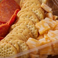 pepperoni lunch box - junk food stock pictures, royalty-free photos & images