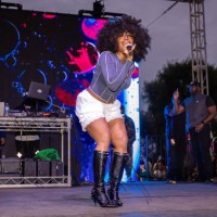 Performs at the 10th Annual TDE Christmas Concert hosted by Top Dawg Entertainment and Jay Rock held on December 19, 2023 in Compton, California.