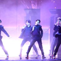 Performs onstage at the 64th Annual Grammy Awards held at the MGM Grand Garden Arena on April 3rd, 2022 in Las Vegas, Nevada.