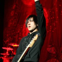 Pete Wentz of Fall Out Boy performs at the Verizon Wireless Music Center on September 28, 2009 in Pelham, Alabama.