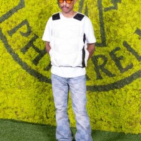 Pharrell Williams arrives at the Moncler event during the Milan Fashion Week Womenswear Spring/Summer 2024 on September 20, 2023 in Milan, Italy.