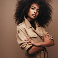 photo of cheerful curly woman - fashion stock pictures, royalty-free photos & images