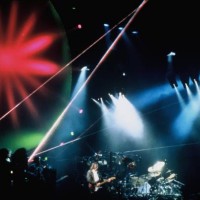 Photo of PINK FLOYD, performing live onstage on first date of Another Lapse tour, stage lighting