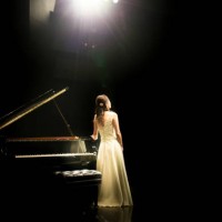 pianist at the stage - concert stock pictures, royalty-free photos & images