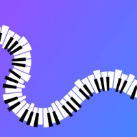 piano keys background - concert stock illustrations