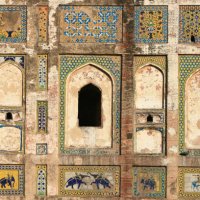 picture wall lahore, elegence of mughal's art in south asia. - garden decoration stock pictures, royalty-free photos & images