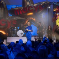 Pictured: Celine Dion rehearses for the 2019 Macy's Thanksgiving Day Parade --